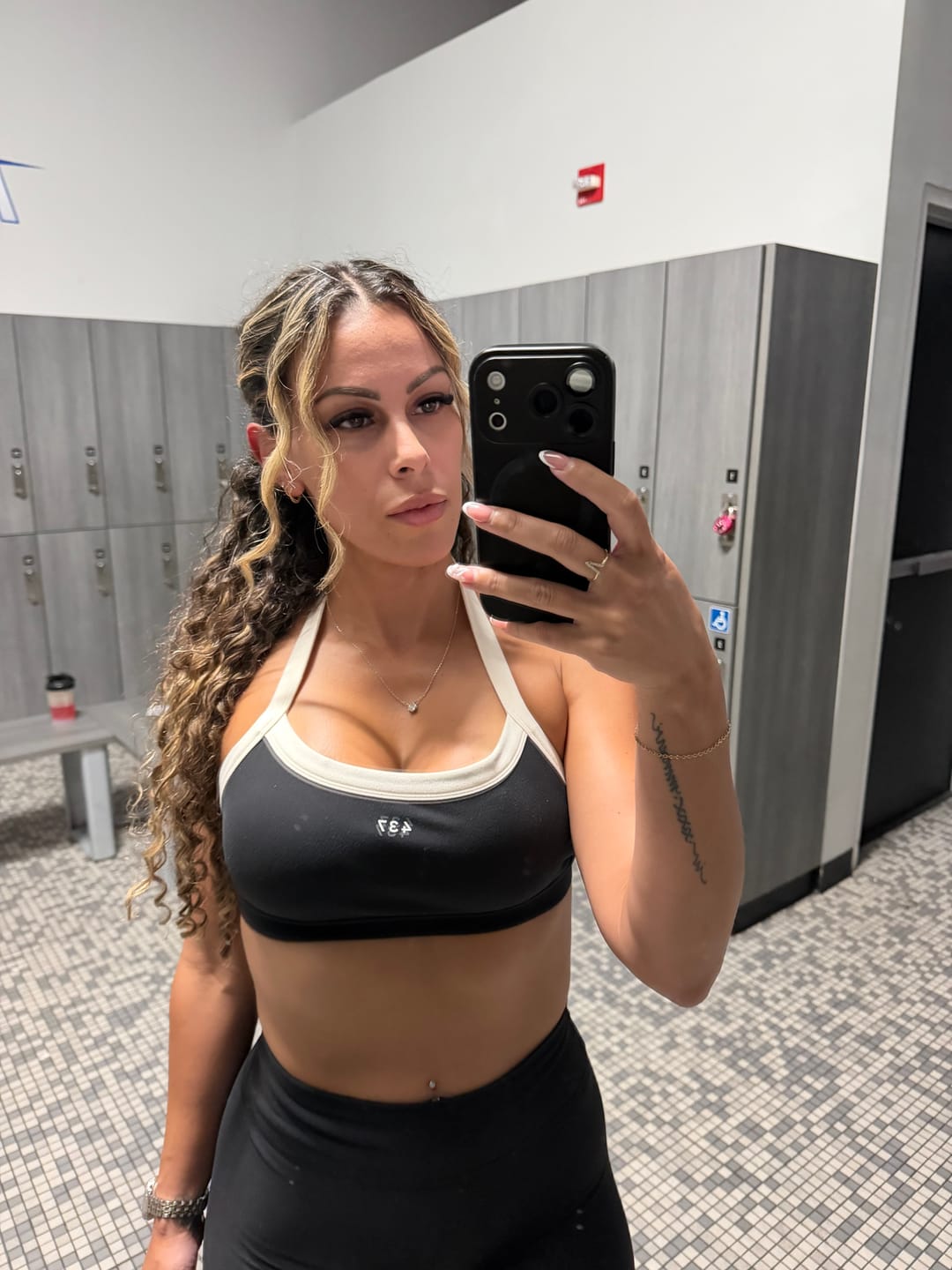 Customer photo review of The Halter Bra Scarlet