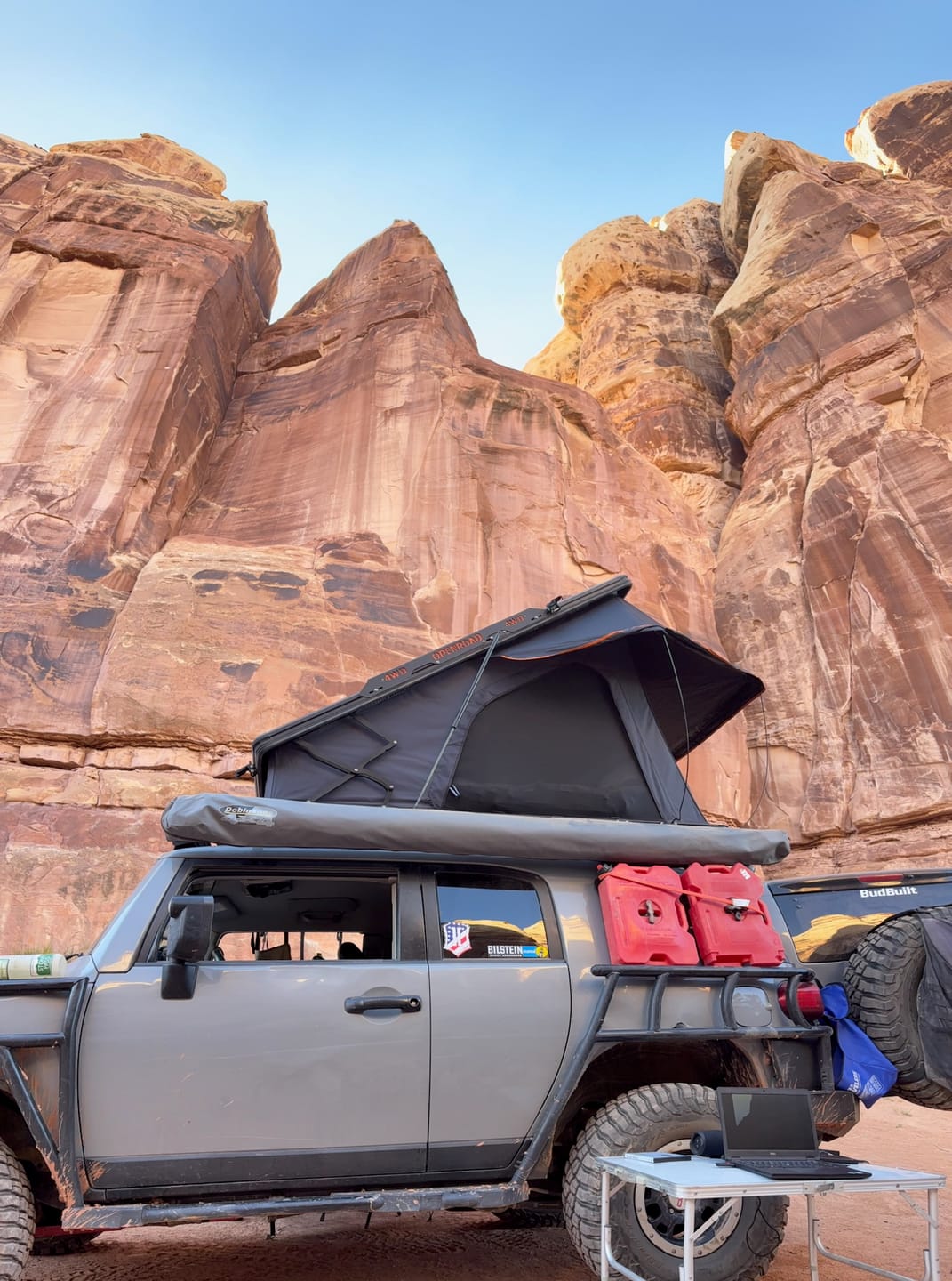 Customer photo review of OPENROAD Aluminum Hard Shell Roof Top Tent-PeakRoof LT V2 Series