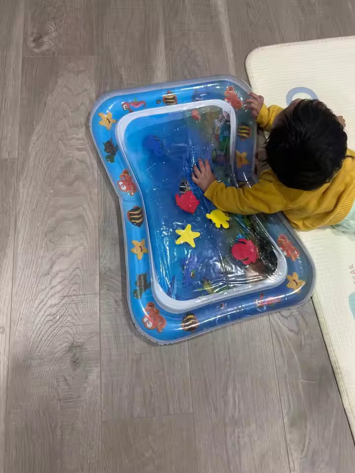 Customer photo review of Baby Wasserspielmatte Aktivitätsmatte | Bauchlage Meerestiere Muskelkraft Entwicklung