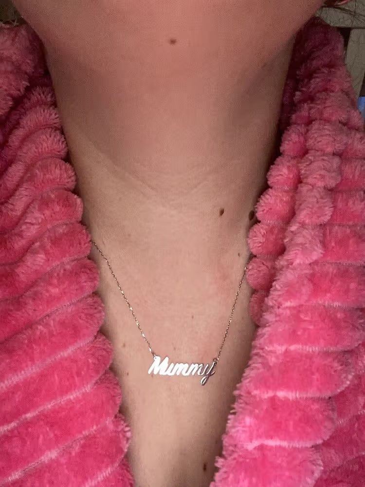 Customer photo review of Personalized Name Necklace for Women | Custom Gift for Her