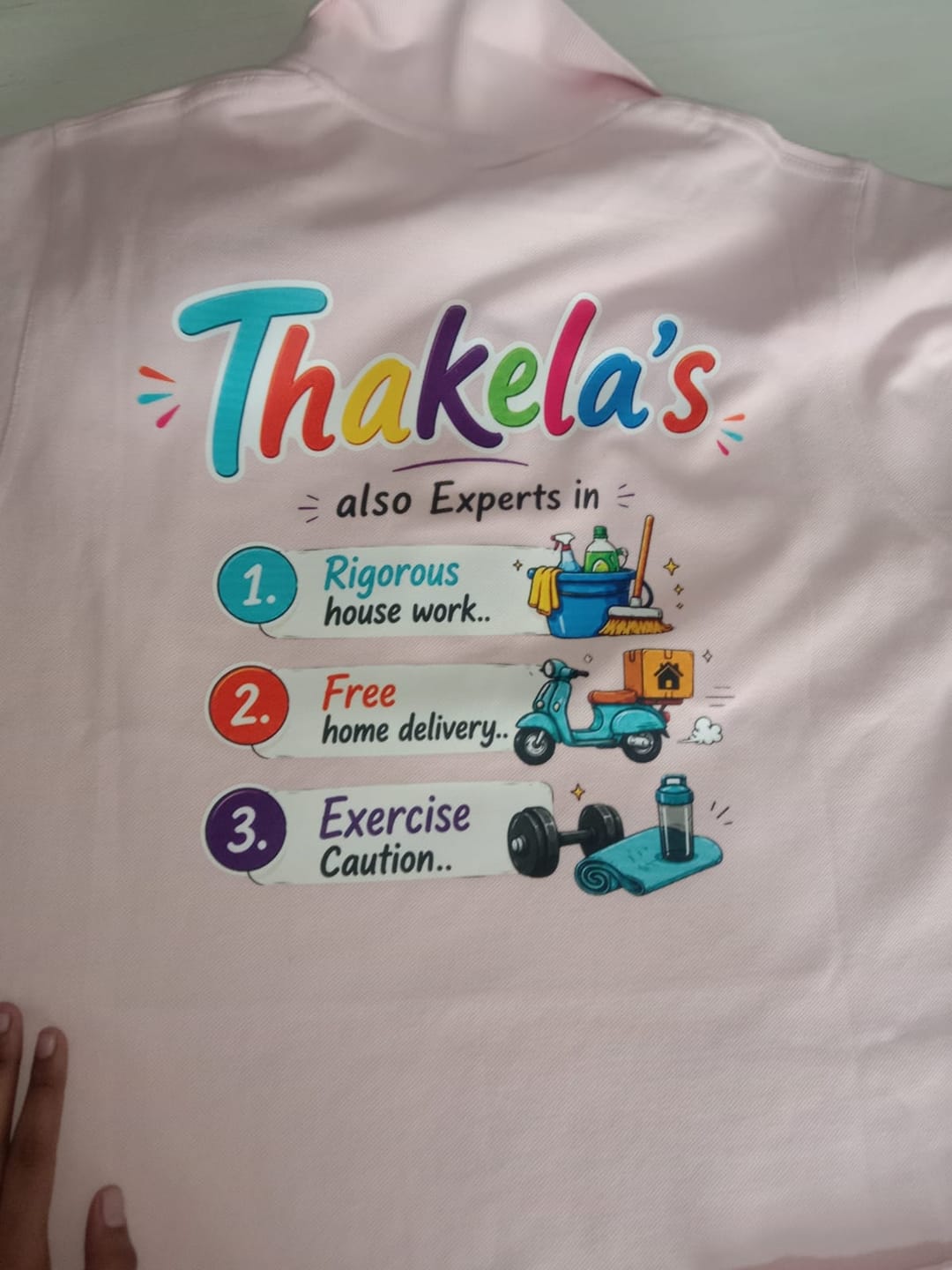 Customer photo review of Customized 100% Pure Cotton Polo T-Shirt With Your Company Logo | Order Logo Printed Tees | PrintMine.in