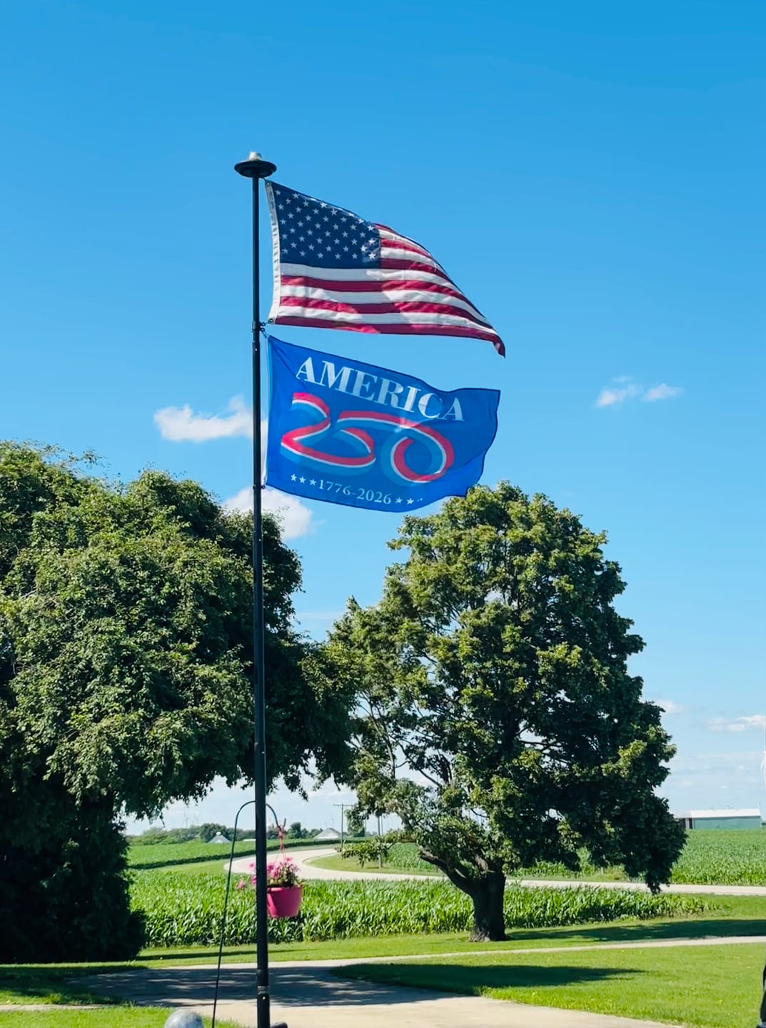 Customer photo review of America 250 Flag 2026 - 3x5 ft Semi quincentennial Celebration Banner