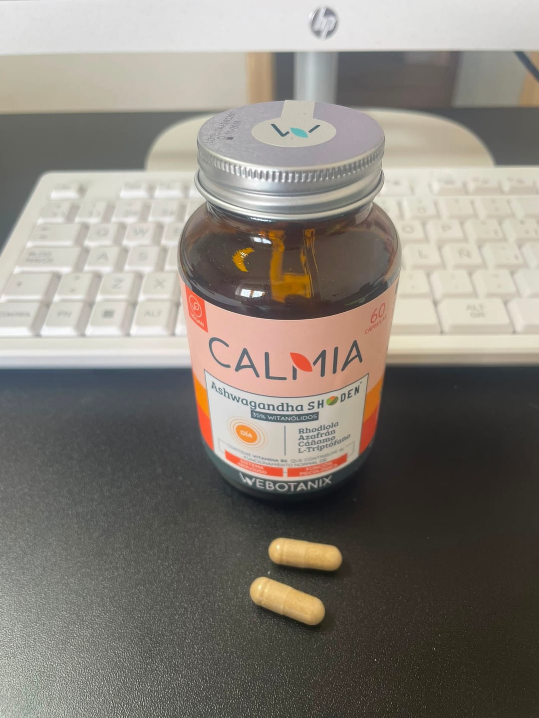 Customer photo review of Calmia Día Ashwagandha Shoden 60 cápsulas