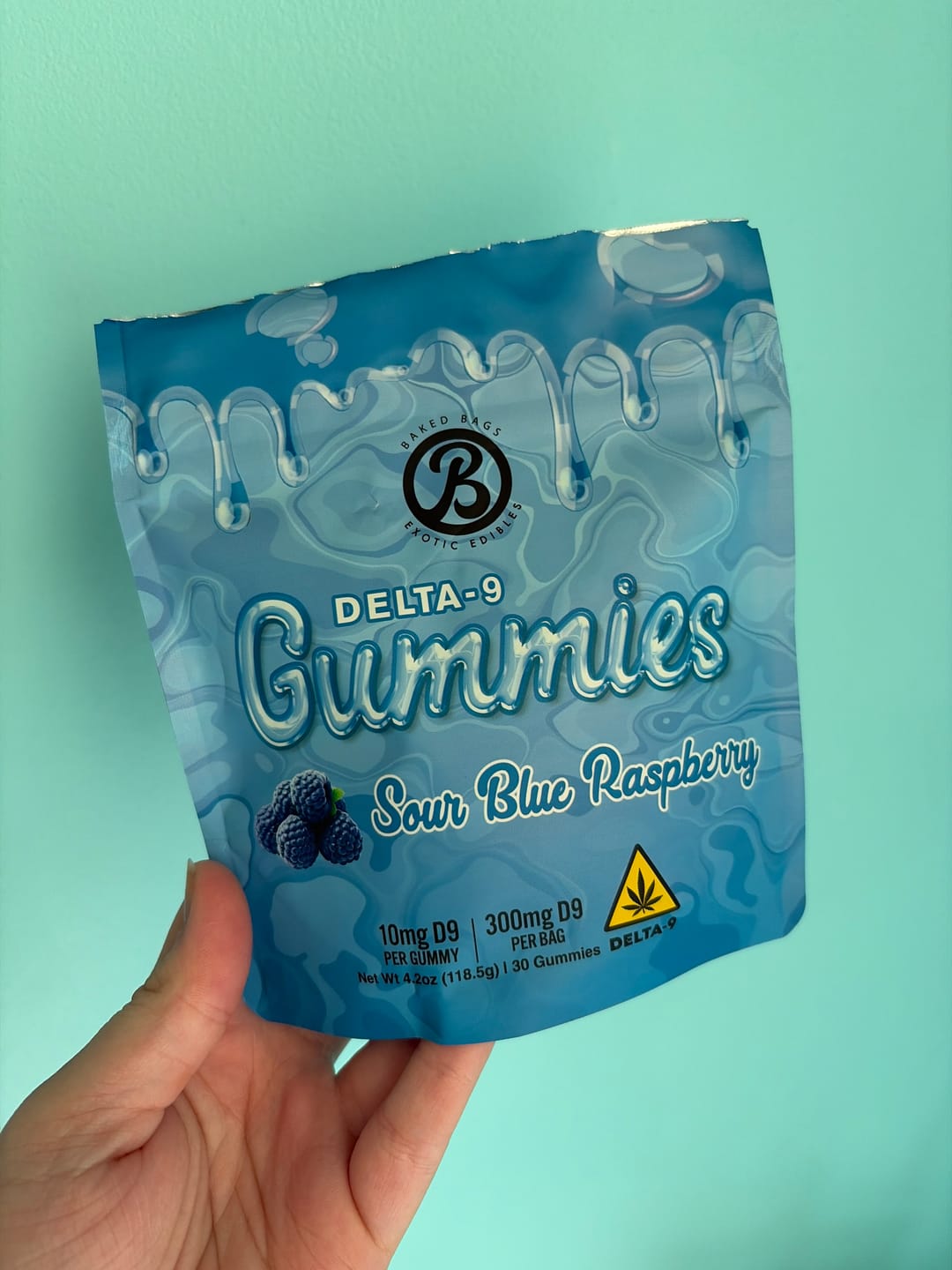 Customer photo review of GUMMIES - SOUR BLUE RASPBERRY