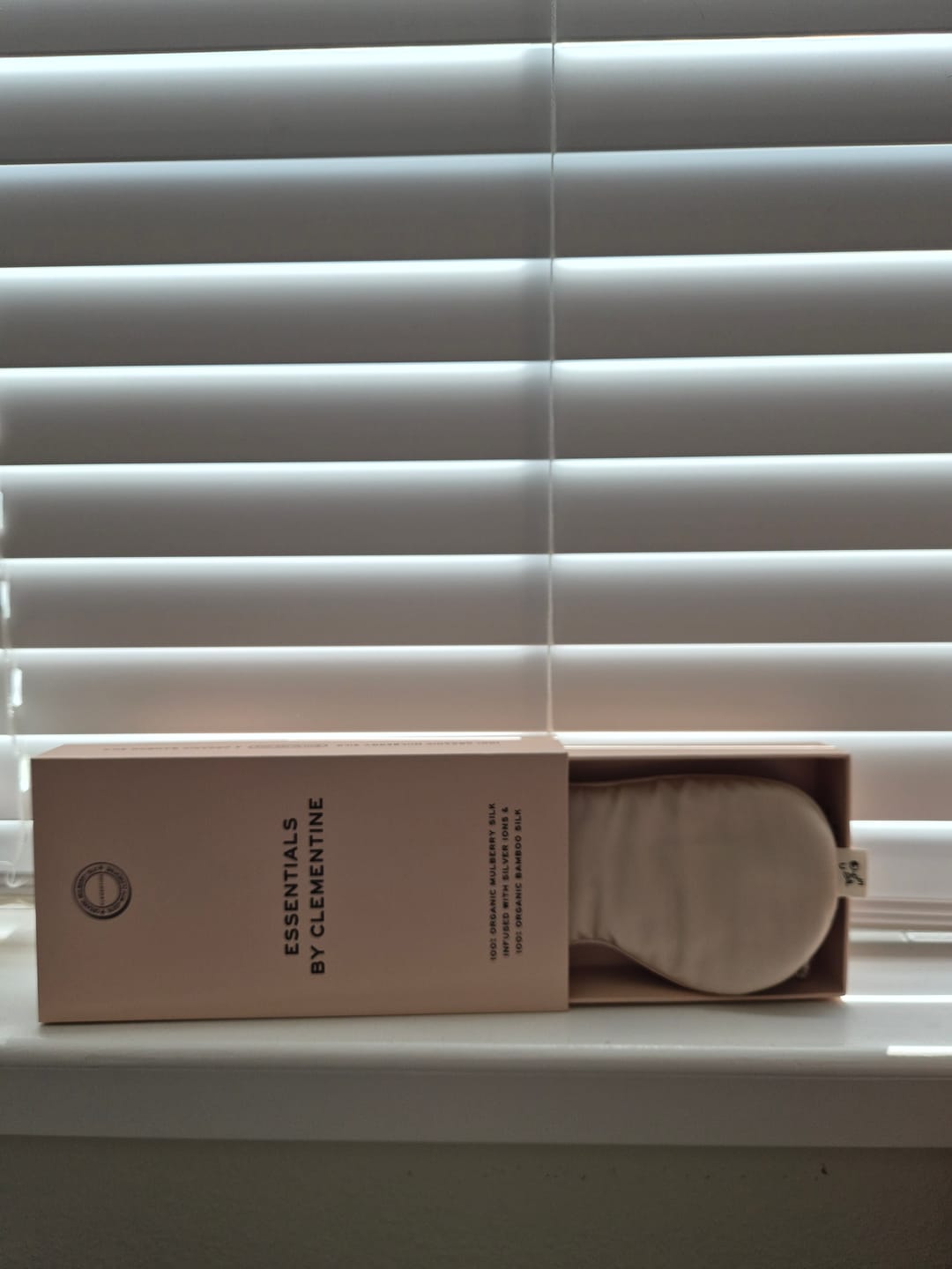 Customer photo review of Essentials Organic Sleep Mask