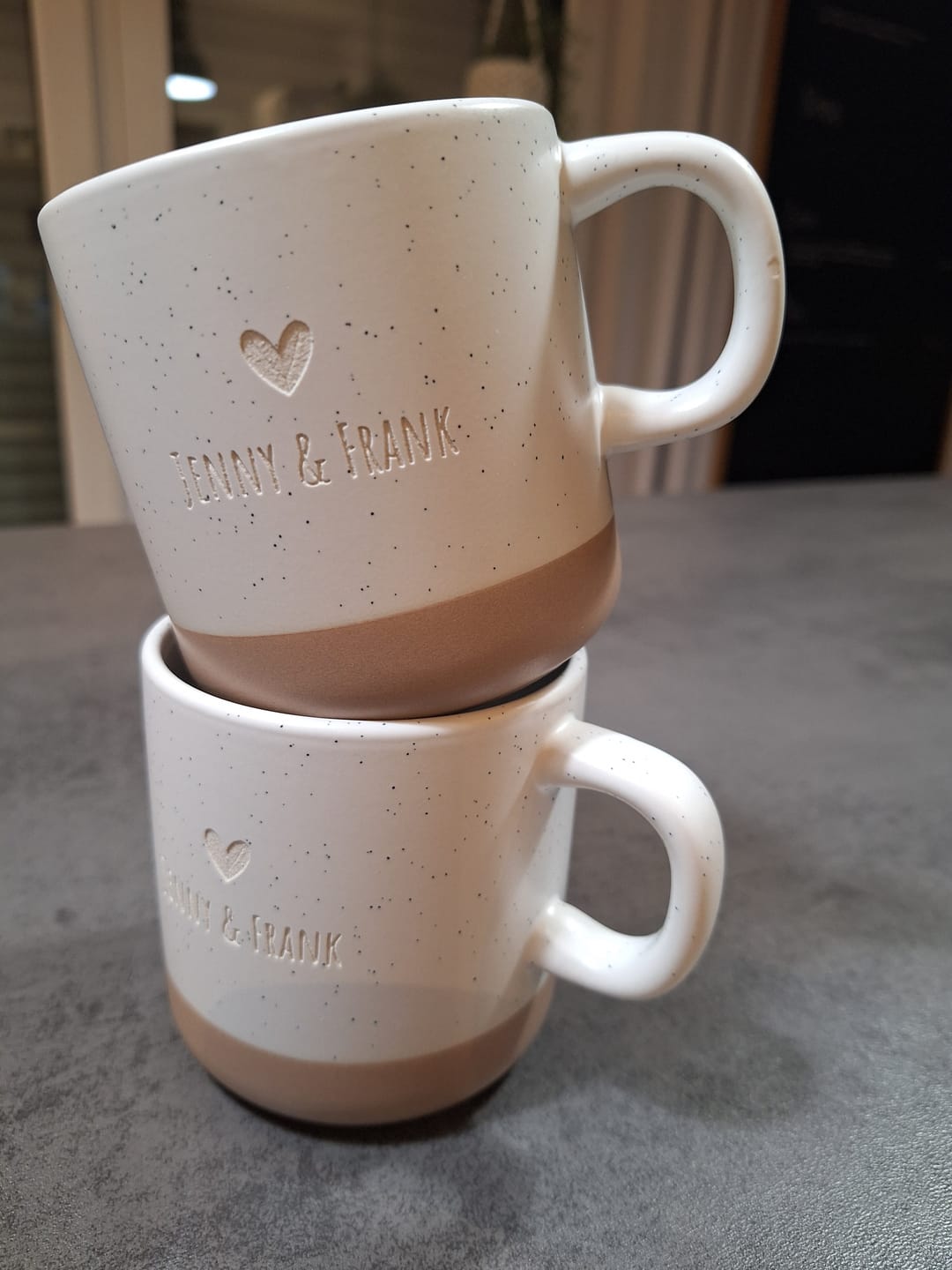 Customer photo review of Meine Tasse - Personalisierte Steingut Tasse mit edler Gravur