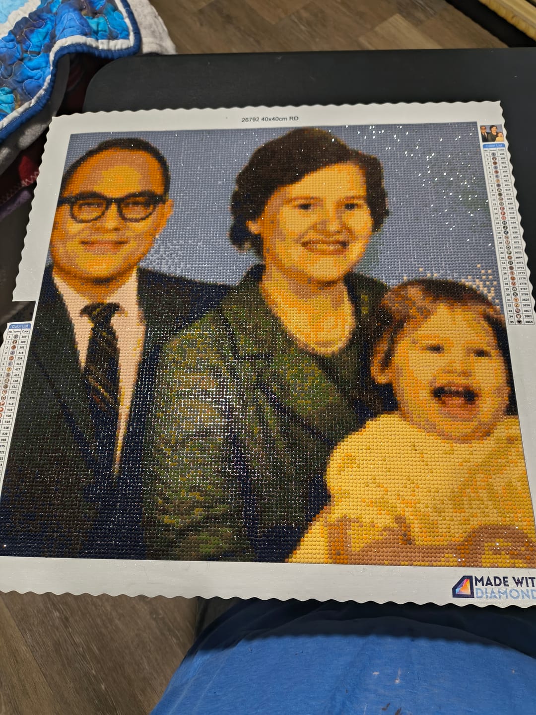 Customer photo review of Custom Diamond Painting Kit
