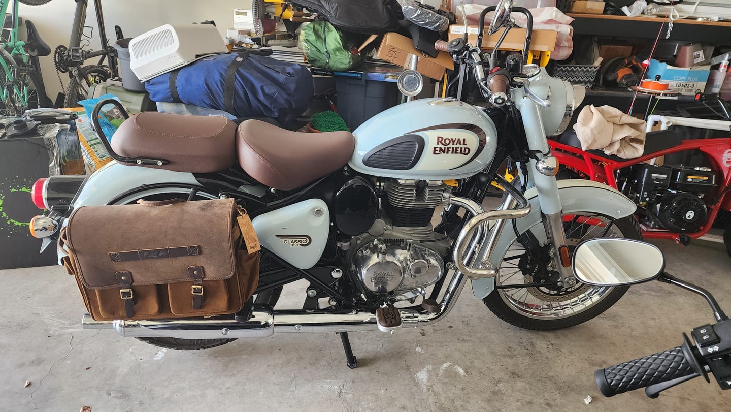 Customer photo review of expedition saddlebag
