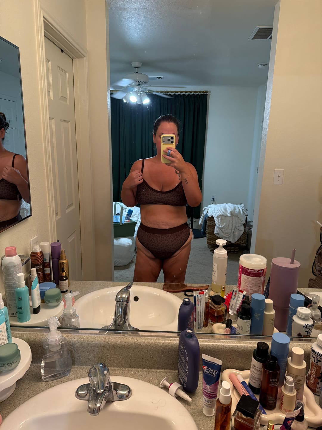 Customer photo review of SYDNEY Jaguar Sweetheart Scoop Top