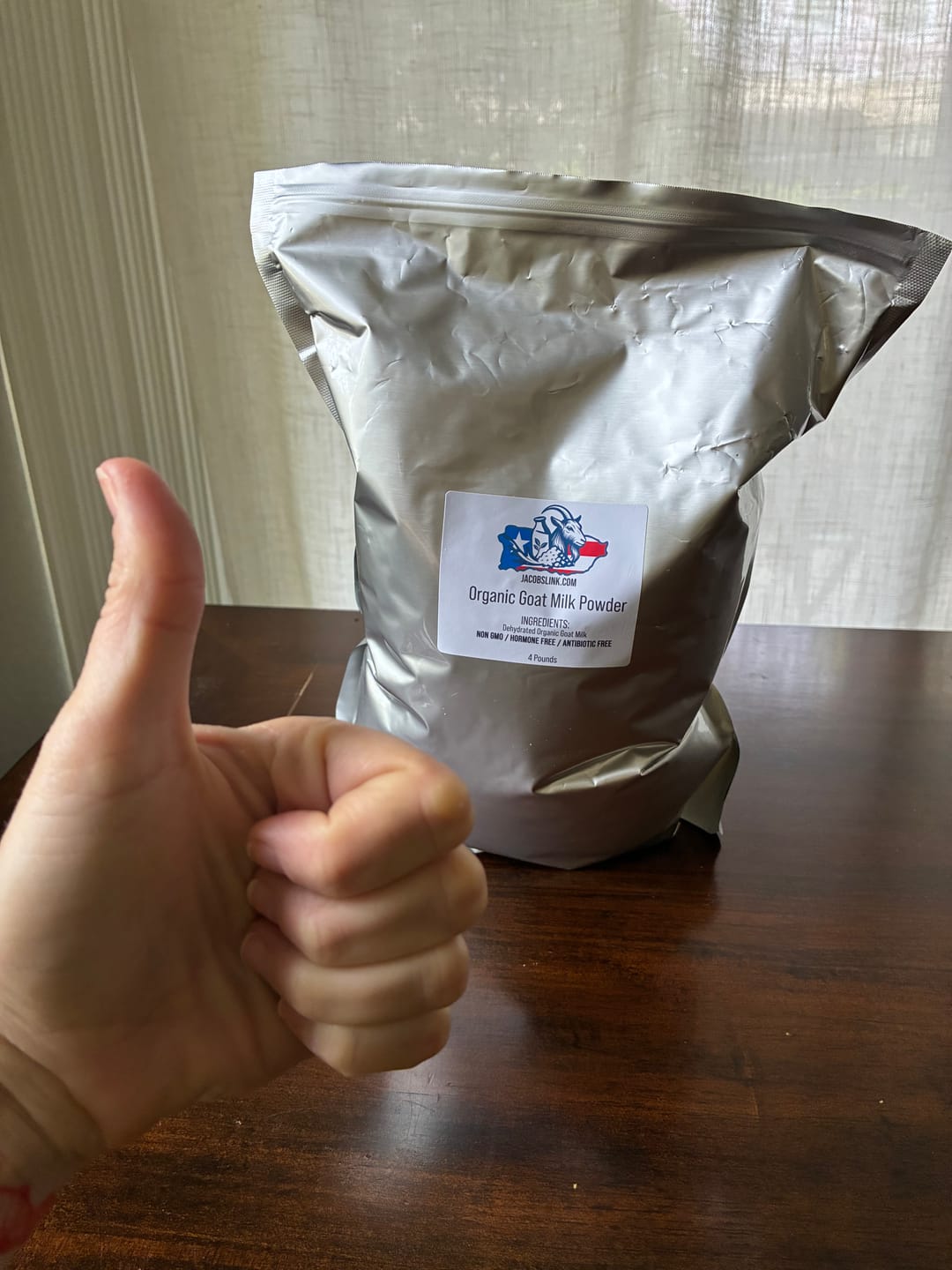 Customer photo review of Organic Goat Milk Powder