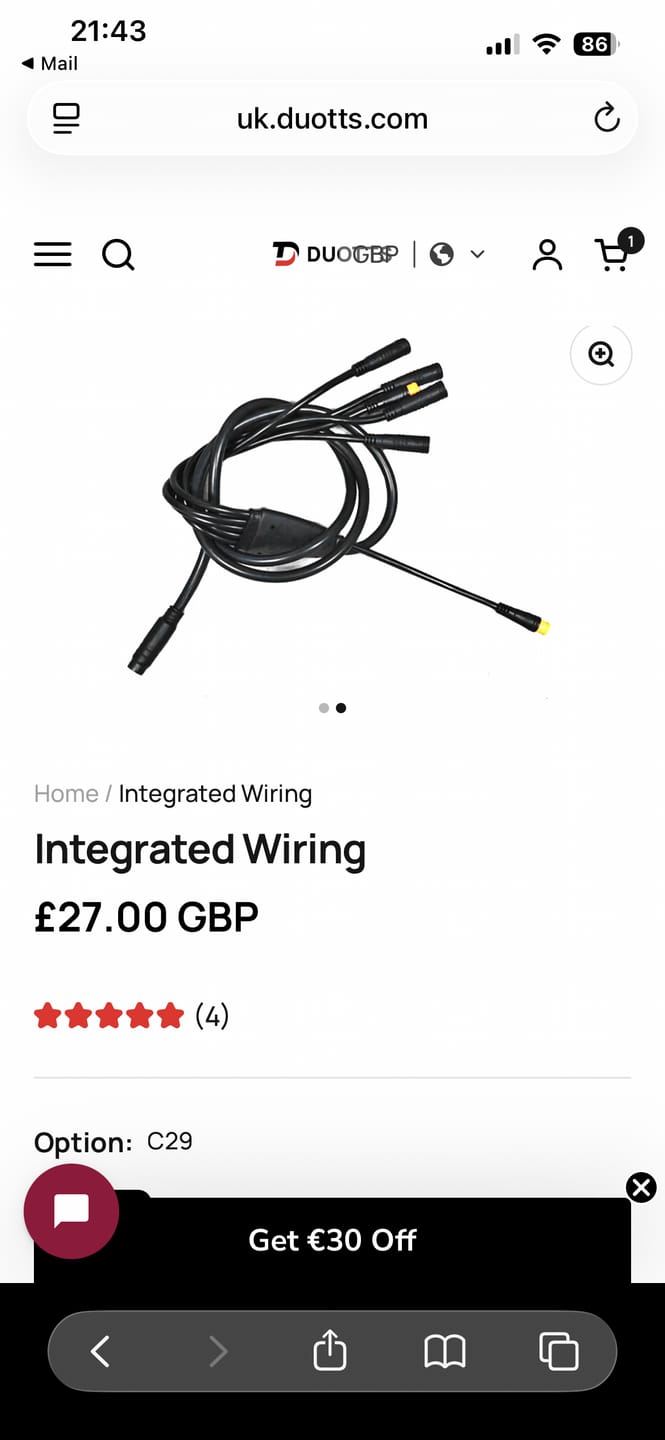 Customer photo review of Integrated Wiring