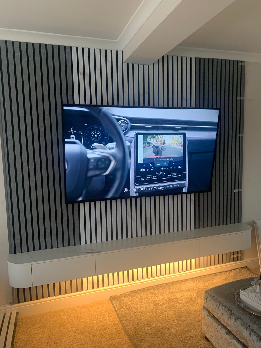 Customer photo review of Premium Acoustic Marble Wall Panel (Multiple Colours)