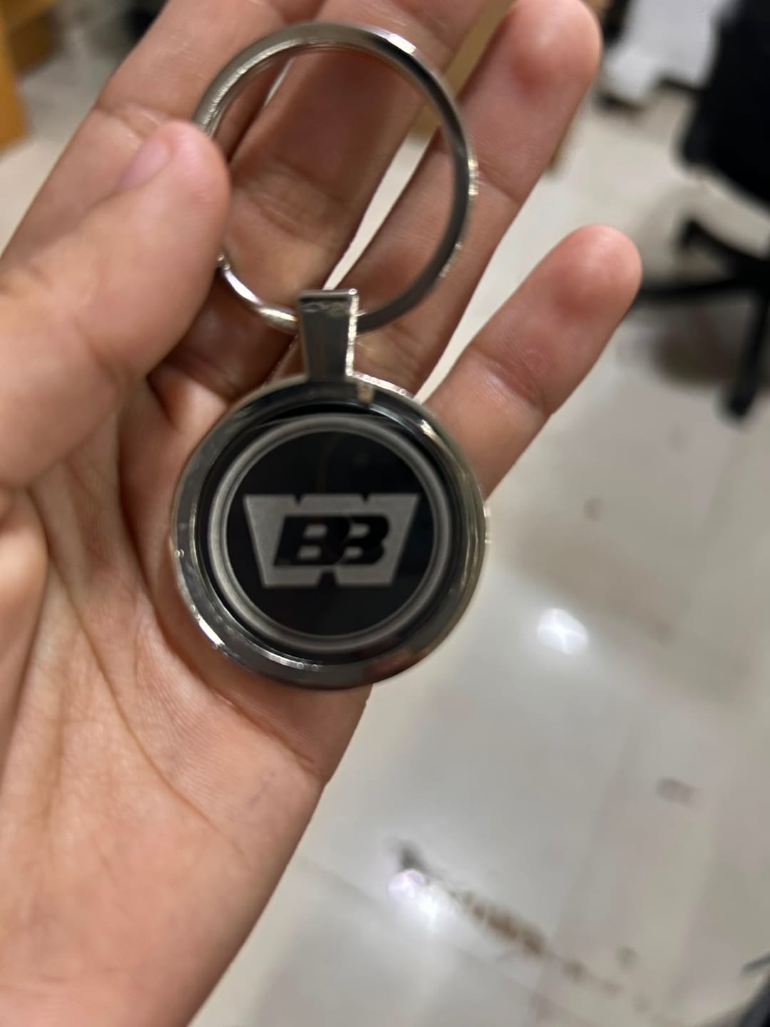 Customer photo review of Premium Metal Keychain | Best for Corporate Gifting | PrintMine.in