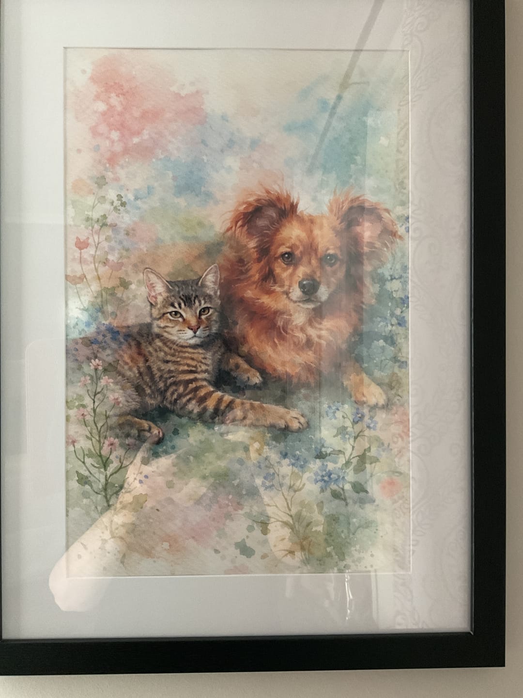 Customer photo review of Watercolor - Personalized Poster