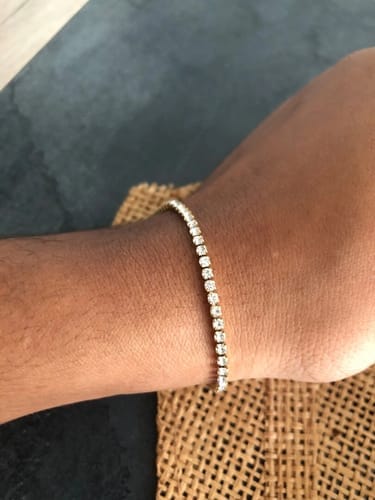 Customer photo review of Monaco Tennis Bracelet
