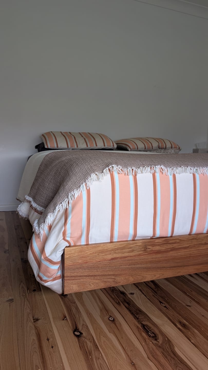 Customer photo review of Hazea Muslin Blanket - Brown