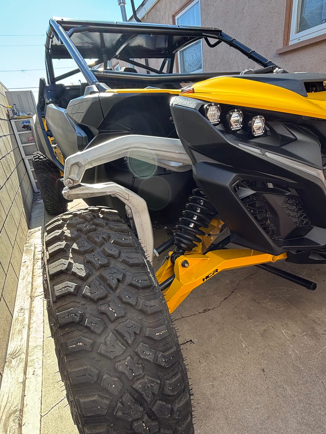 Customer photo review of Can-am Maverick R Dual Sport High Clearance Lower Front A-arms