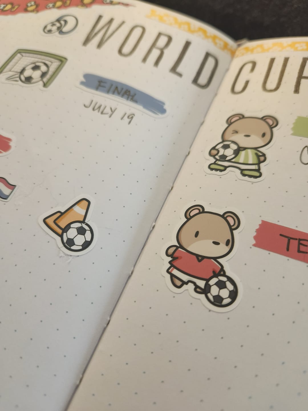 Customer photo review of Soccer Bears Junk Journaling Kit
