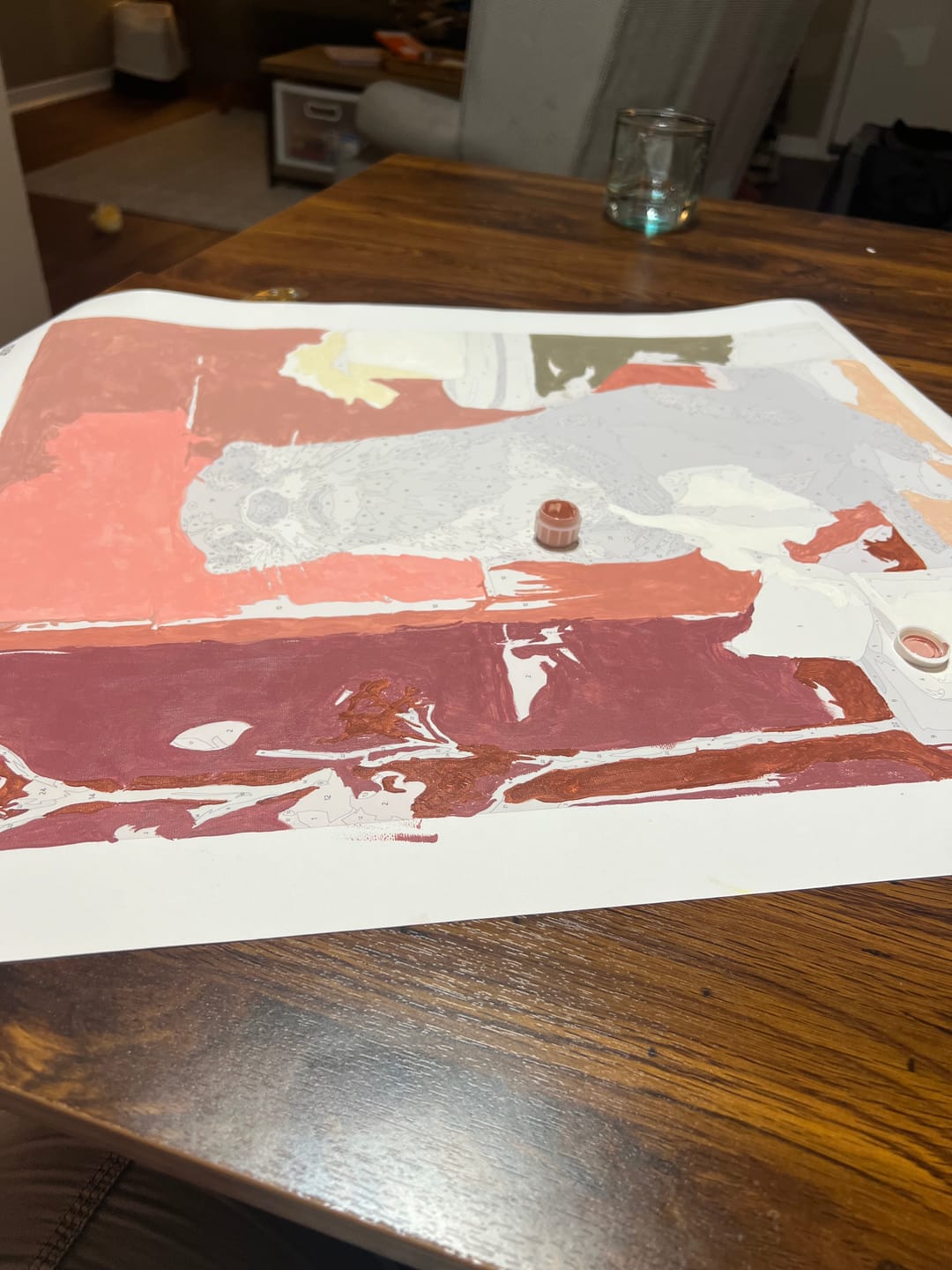 Customer photo review of Otter in the toilet | Paint by Number
