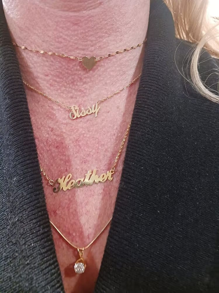 Customer photo review of Personalized Name Necklace for Women | Custom Gift for Her