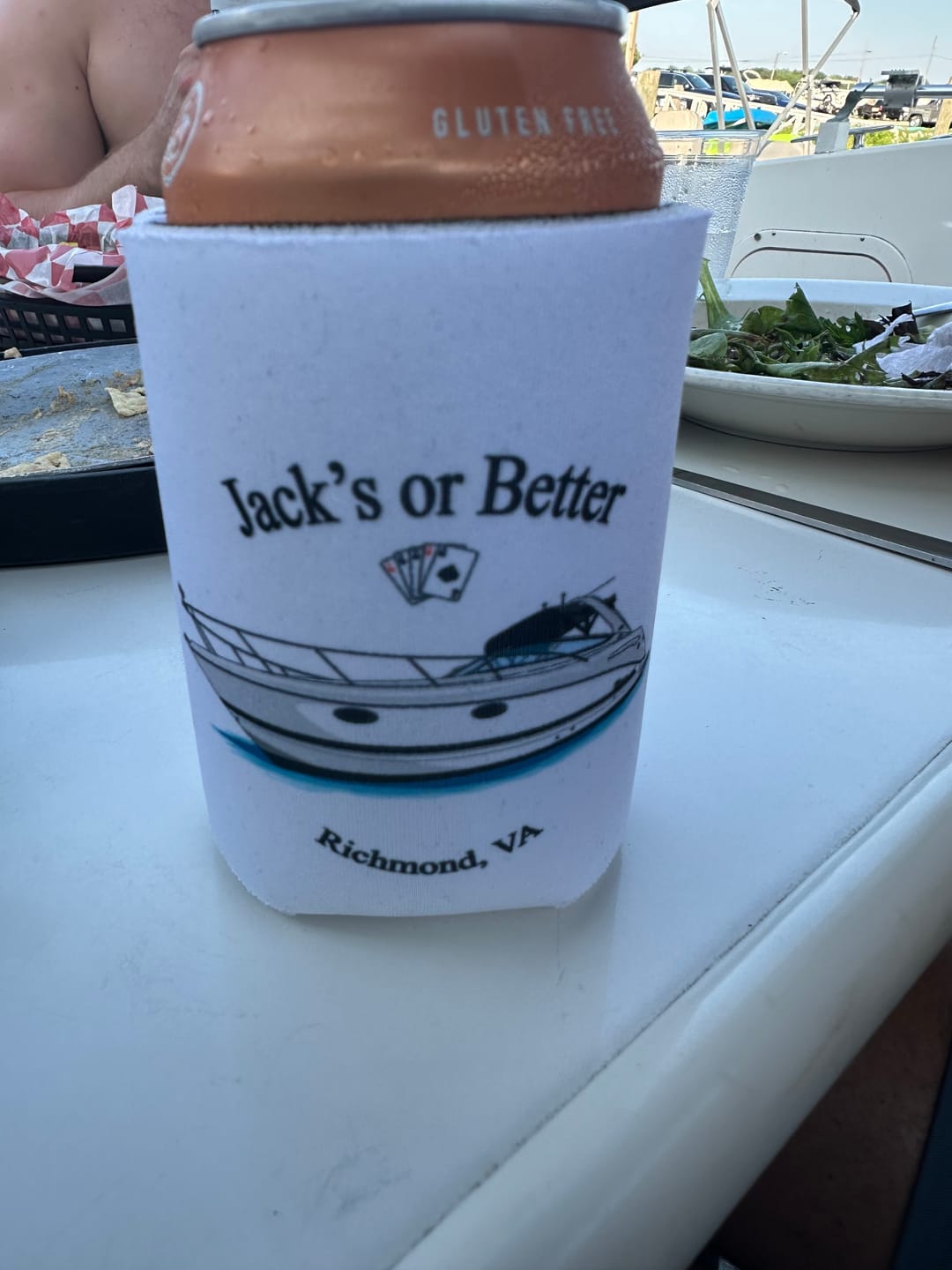 Customer photo review of Slim Can Koozie