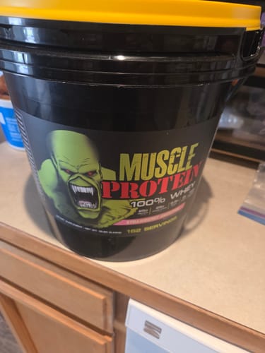 Customer photo review of Whey Protein Powder Bucket