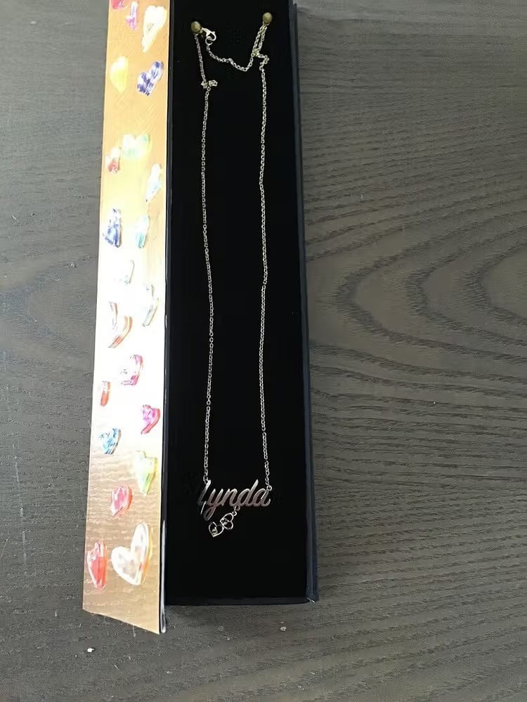 Customer photo review of Personalized Name Necklace for Women | Custom Gift for Her