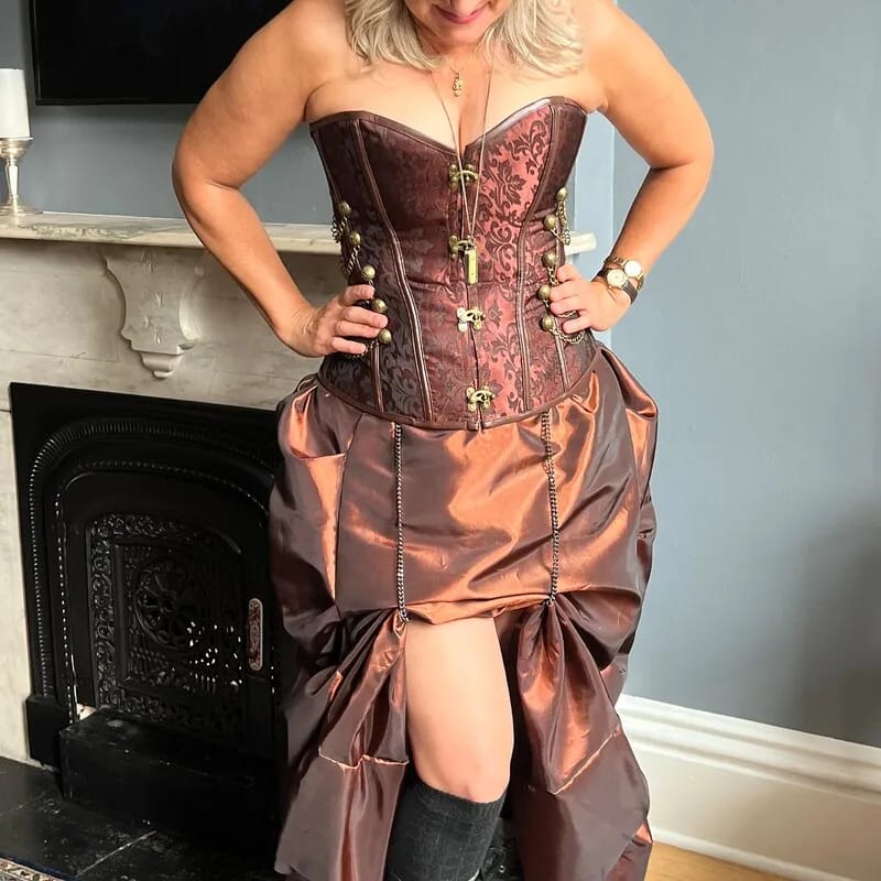 Customer photo review of Classic steampunk corset