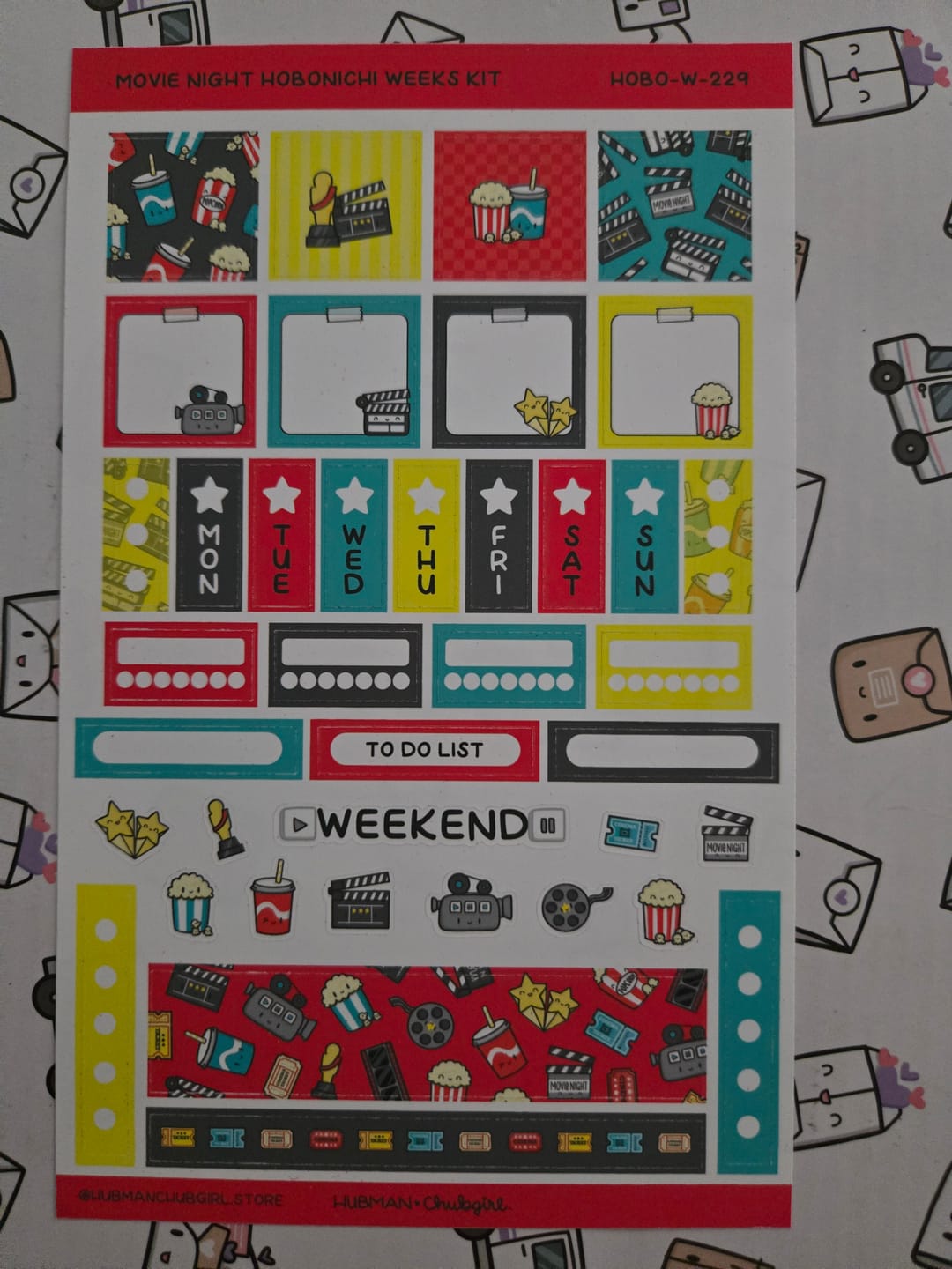 Customer photo review of Movie Night Theme Hobonichi Weeks Kit