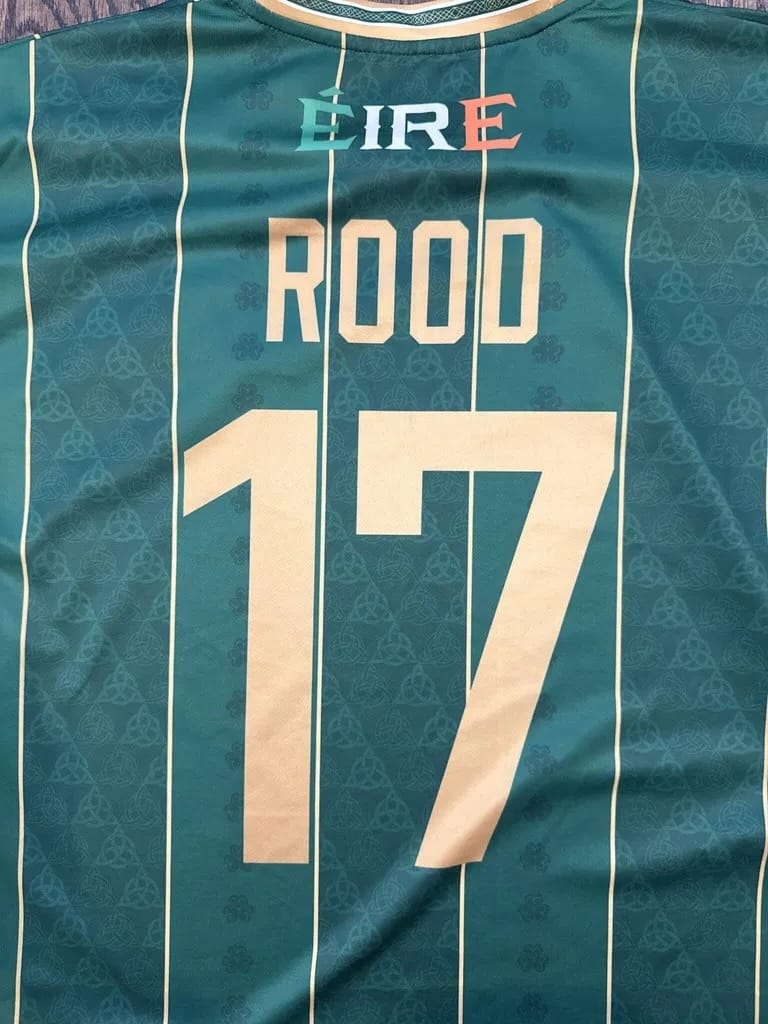 Customer photo review of Ireland Heritage Custom Football Jersey