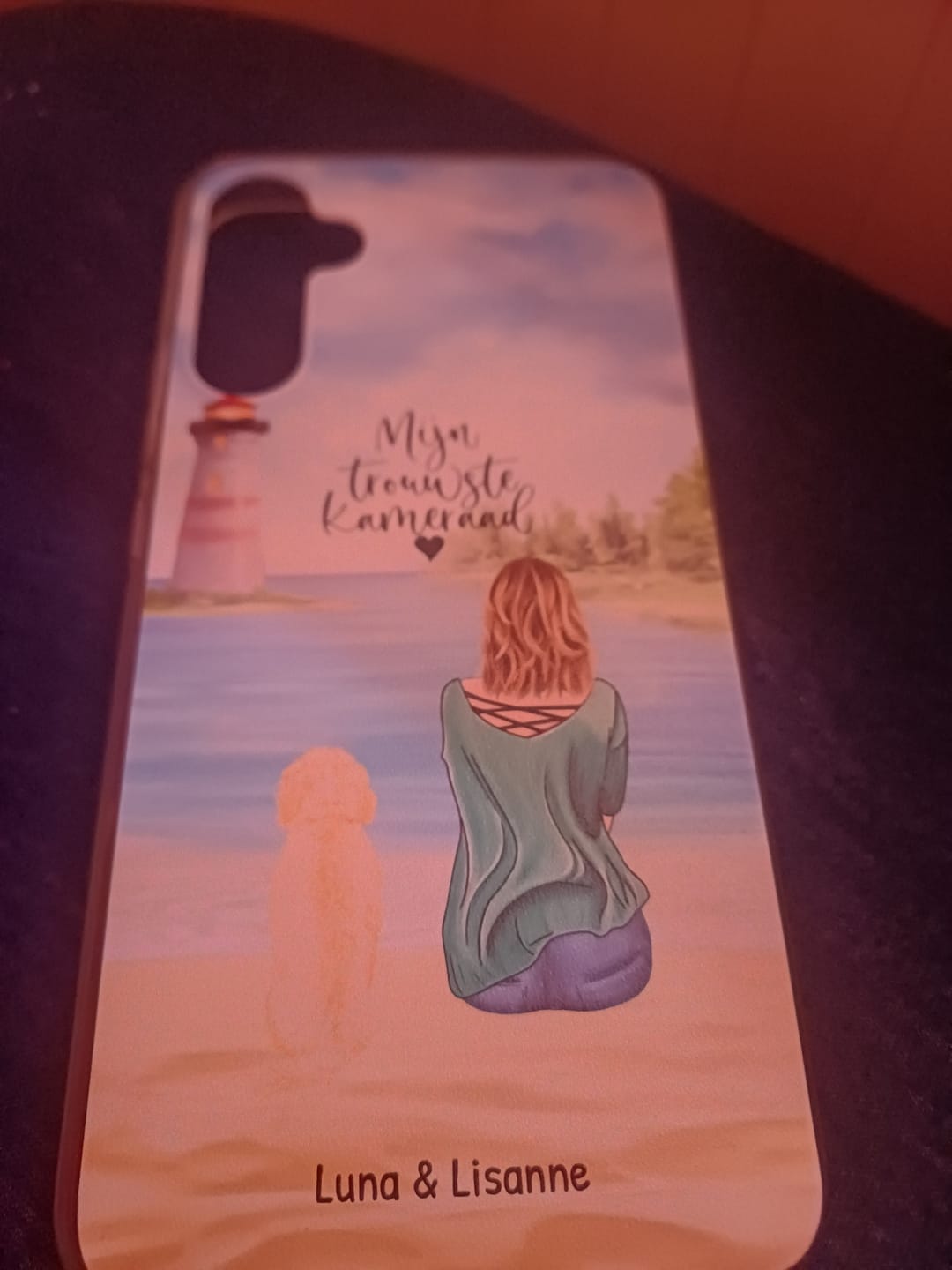 Customer photo review of Onderweg met huisdier - Gepersonaliseerd Telefoonhoesje