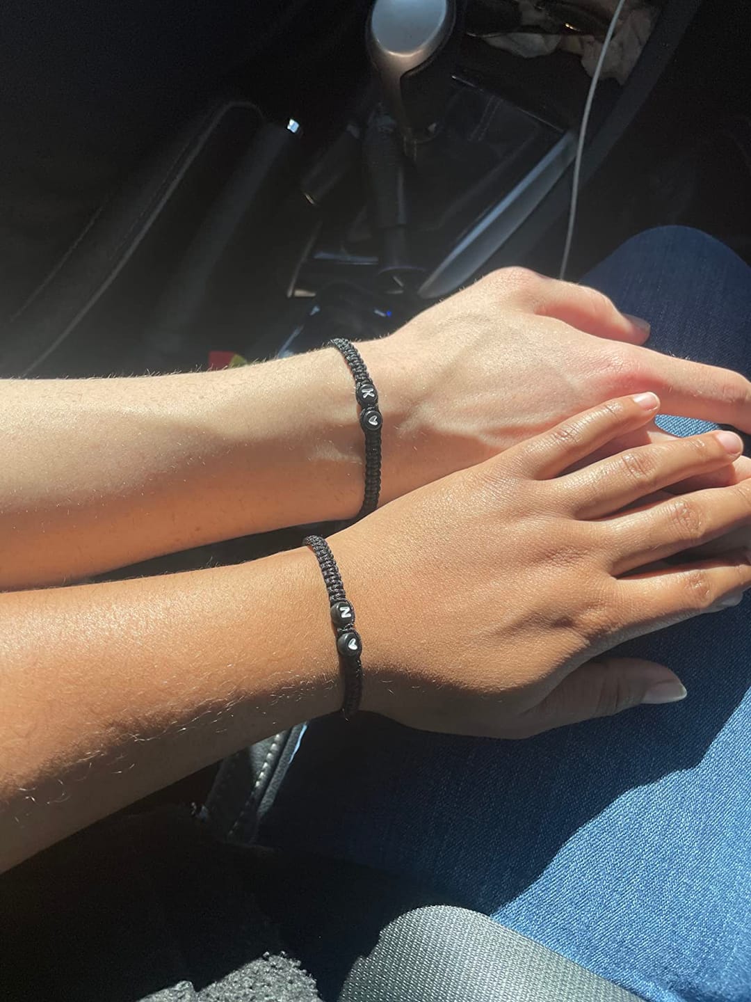 Customer photo review of Verstellbares Armband mit Initiale & Herz