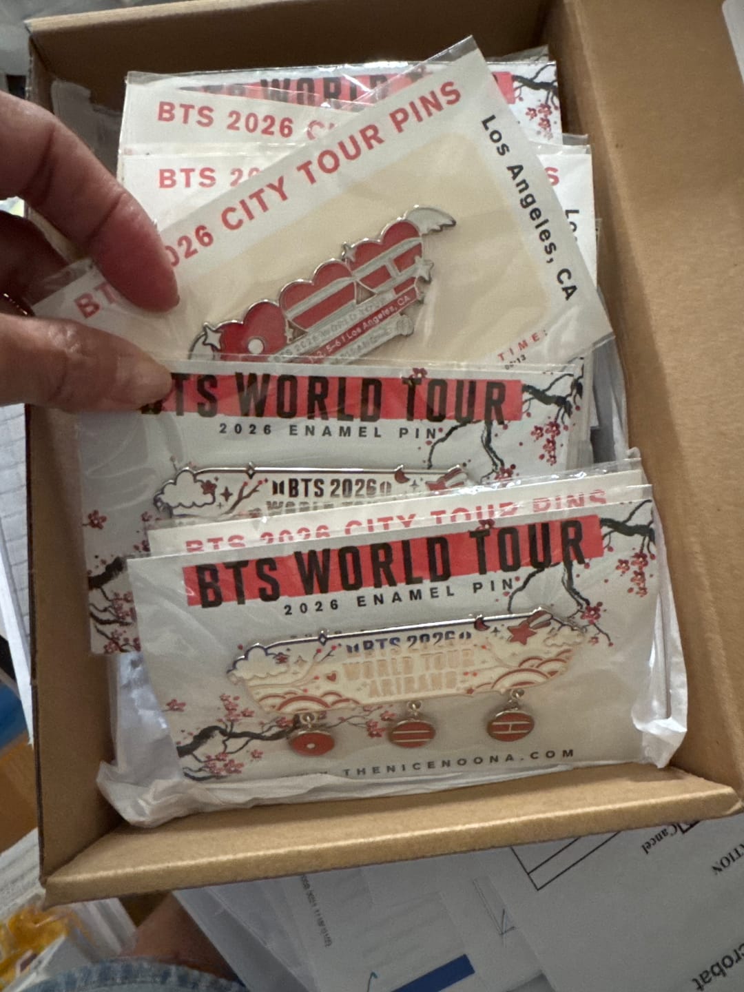 Customer photo review of BTS 2026 Arirang Tour Pin