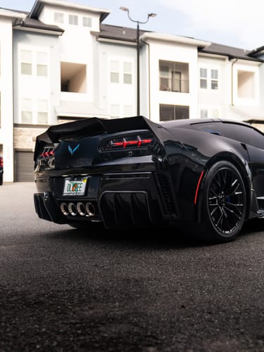 Customer photo review of Corvette C7 Add On Rear Bumper Diffuser