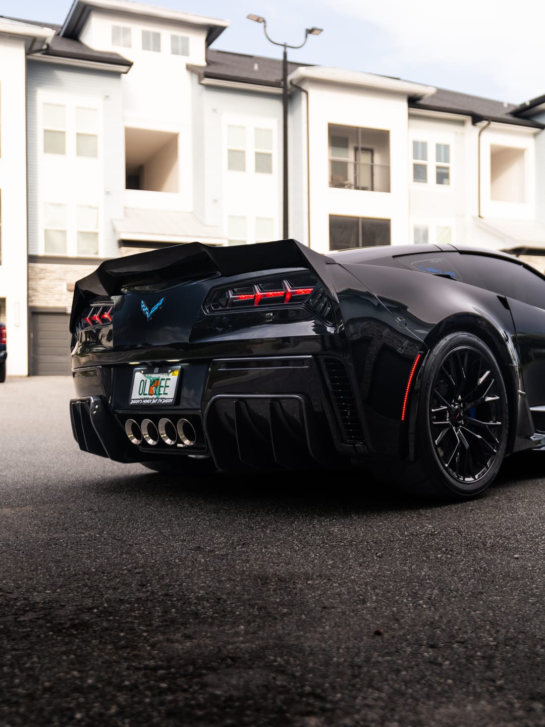 Customer photo review of Corvette C7 Add On Rear Bumper Diffuser