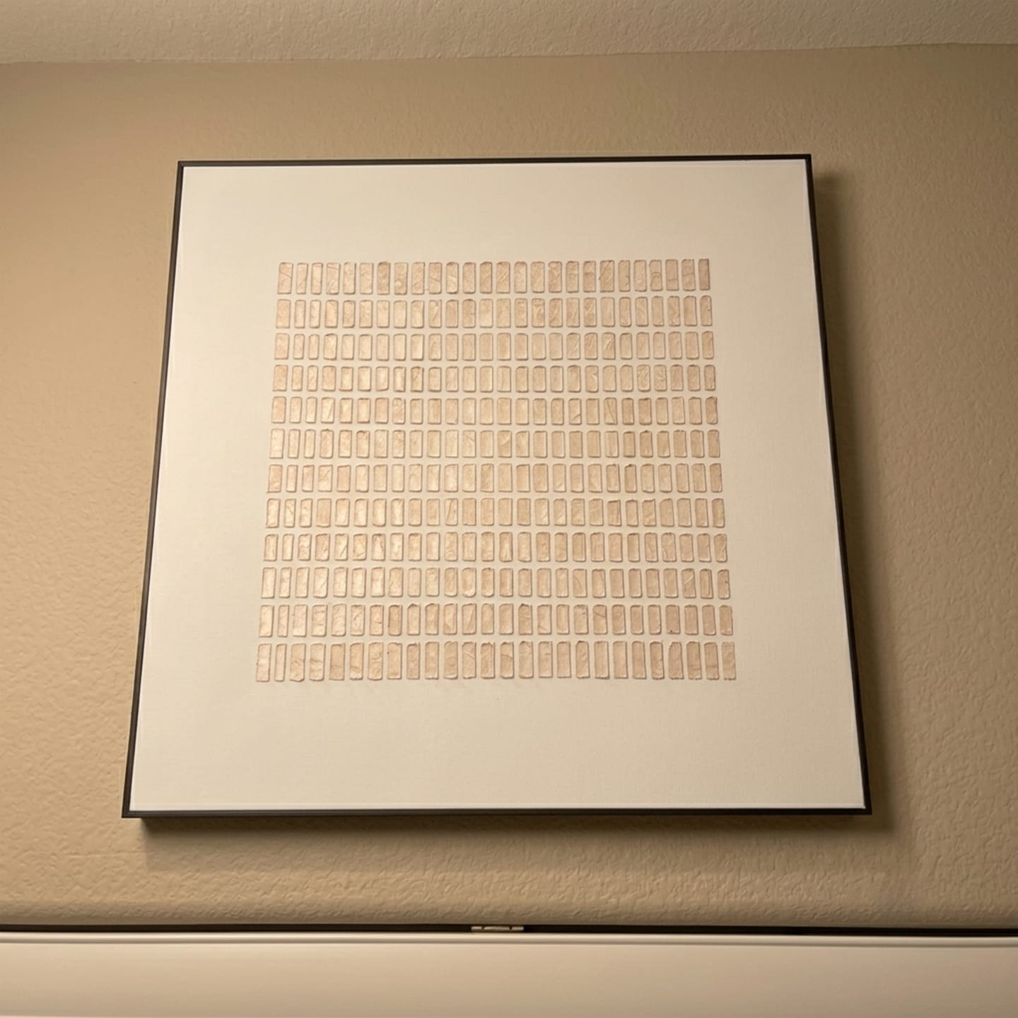 Customer photo review of Wabi Sab Textured Canvas Art #WS908