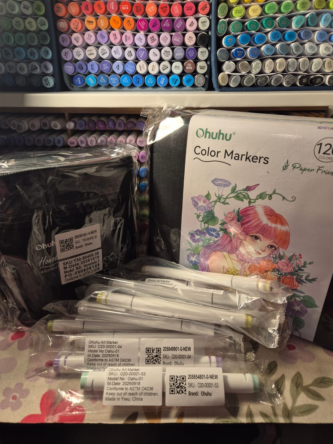Customer photo review of Ohuhu Honolulu Y010 / Y00 Individual Marker, Brush & Chisel