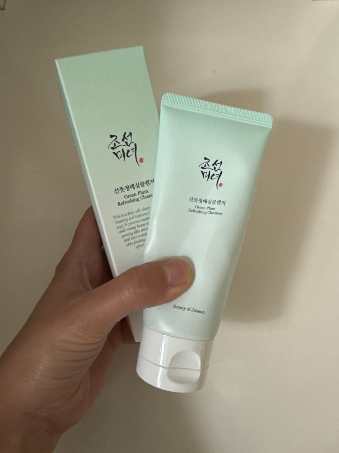 Customer photo review of Attīrošs gels sejas ādas mazgāšanai ar zaļo plūmi Beauty Of Joseon Green Plum Refreshing Cleanser