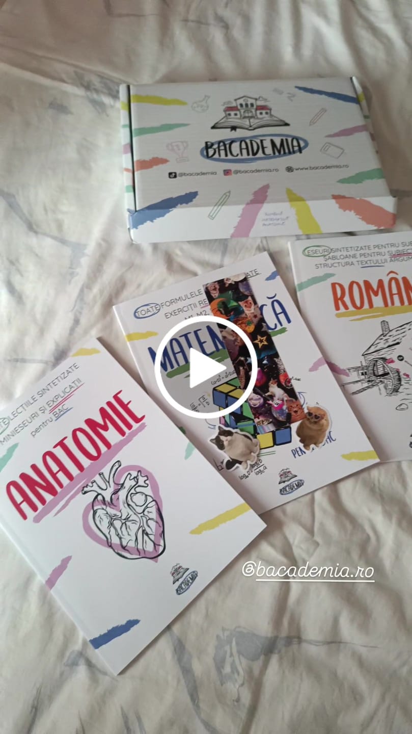 Customer video review of Pachet Bacalaureat (Română + Matematică + Anatomie clasele XI-XII) Bacademia