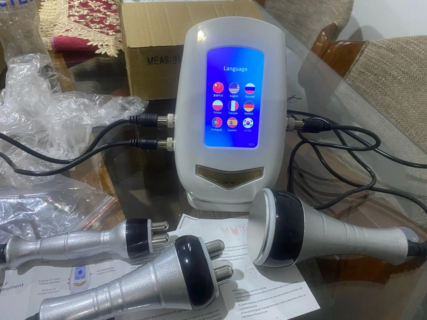Customer photo review of AUS 40K™ Cavitation RF Slimming Machine