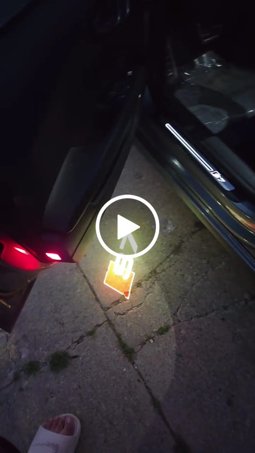 Customer video review of AUDI DOOR LIGHTS