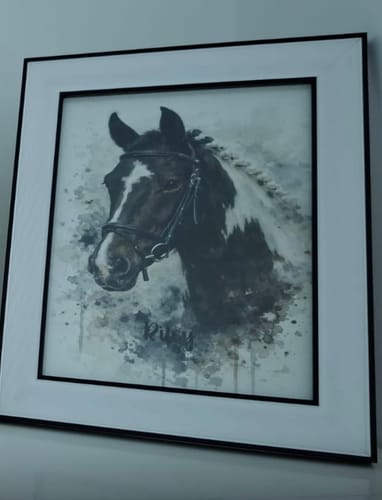 Customer photo review of Watercolor Realistic Portrait - Personalised Poster