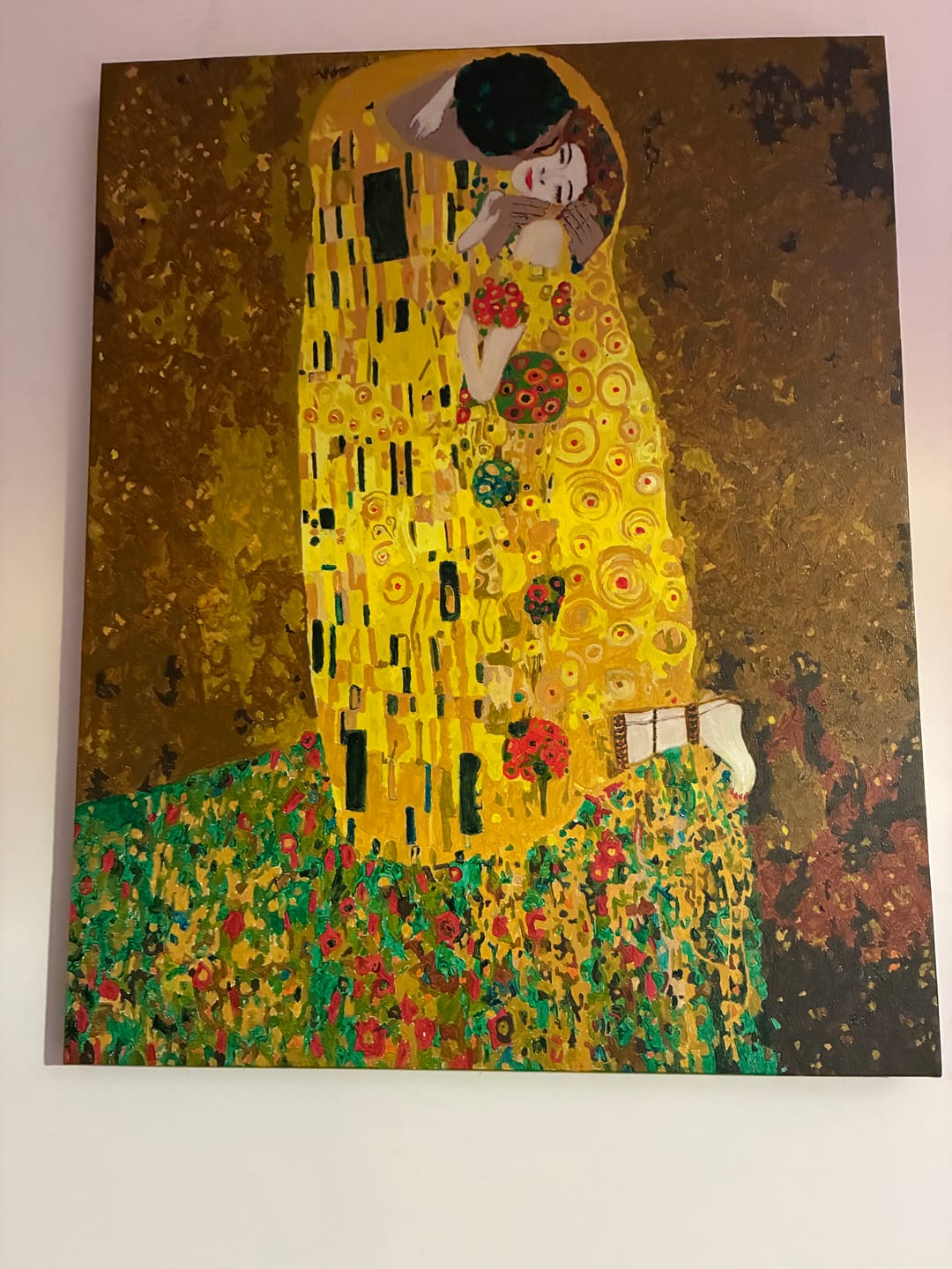 Customer photo review of Klimt: The Kiss | Paint by Numbers