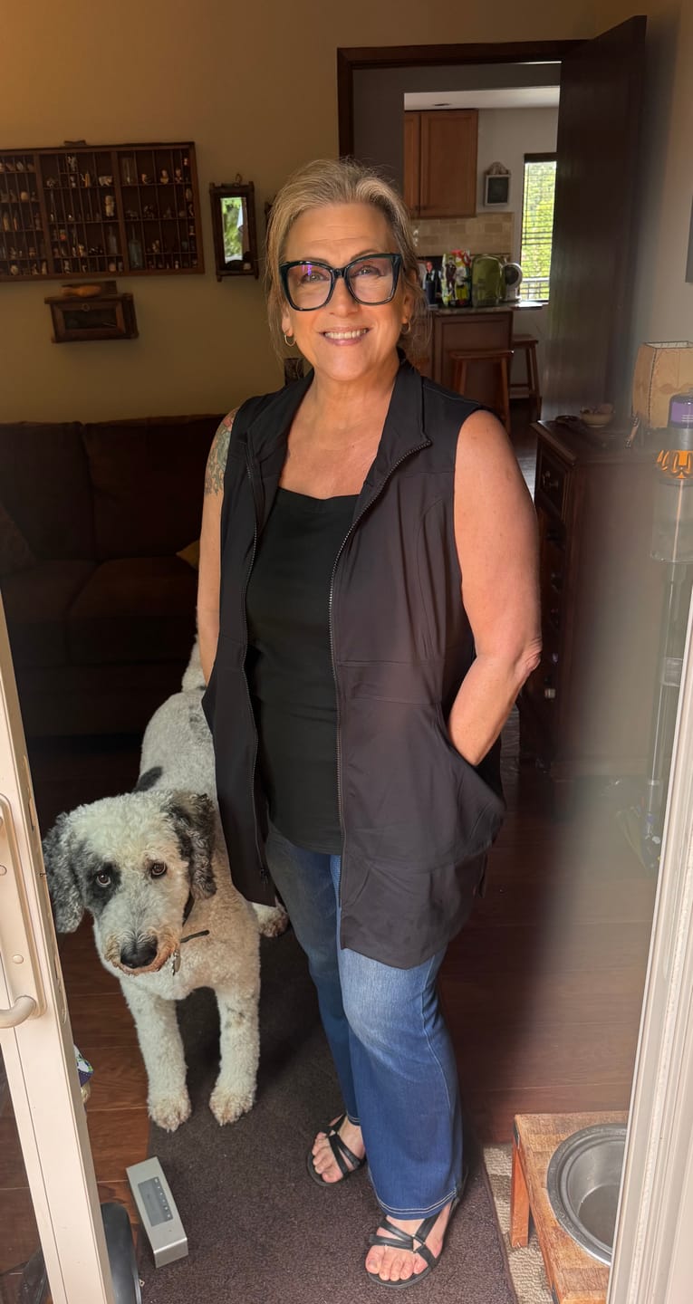 Customer photo review of Carefree Long Vest