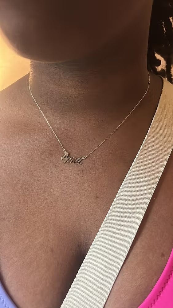 Customer photo review of Personalized Name Necklace for Women | Custom Gift for Her