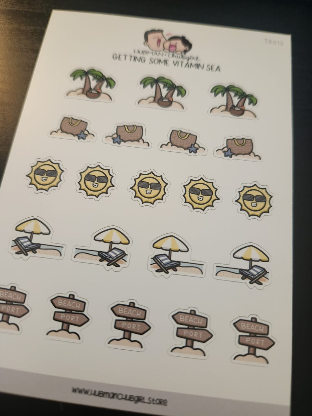 Customer photo review of Getting Some Vitamin Sea Planner Stickers