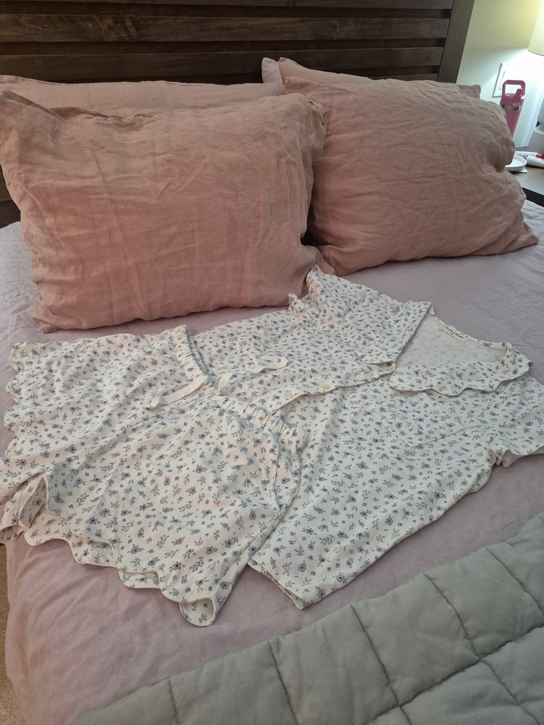 Customer photo review of Ladies Scalloped Collared Short Set - SOMETHING BLUE