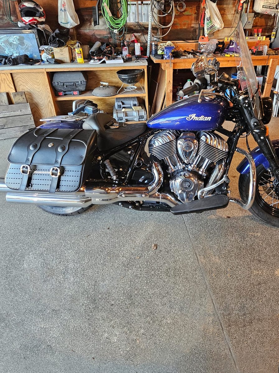 Customer photo review of 34L - ArrowHead Large Indian Super Chief Limited Motorcycle Saddlebags