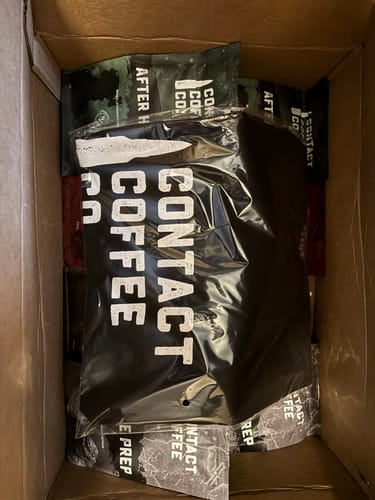 Customer photo review of Coffee Bundle: 4 Ground Coffees + T-Shirt | Starter Pack