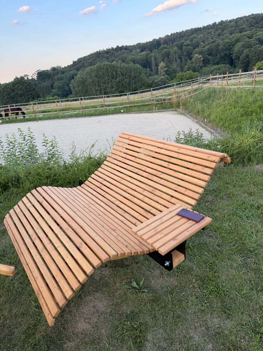 Customer photo review of Doppelliege ,,Walchensee" mit Drehgestell zum Einbetonieren